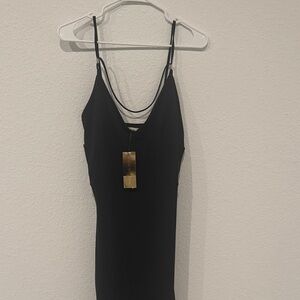 Nicki Minaj Black Midi Dress